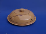 Käseglocke groß-gelb-bemalt Keramik, Irdenware Art.nr. 551