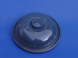 Käseglocke klein, blau, bemalt, Irdenware Keramik Art.nr. 552