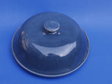 Keramik Käseglocke groß, blau uni Irdenware Art.nr 555