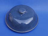 Keramik Käseglocke groß, blau uni Irdenware Art.nr 555